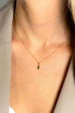 ZINZI Gold 14 krt gouden hanger met trendy slotje 5mm ZGH419 (zonder collier)