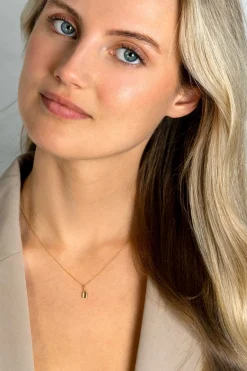 ZINZI Gold 14 krt gouden hanger met trendy slotje 5mm ZGH419 (zonder collier)