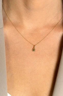 ZINZI Gold 14 krt gouden hanger met trendy slotje 5mm ZGH419 (zonder collier)
