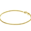 ZINZI Gold 14 krt gouden palmier armband 1,5mm breed, lengte 18,5cm ZGA307