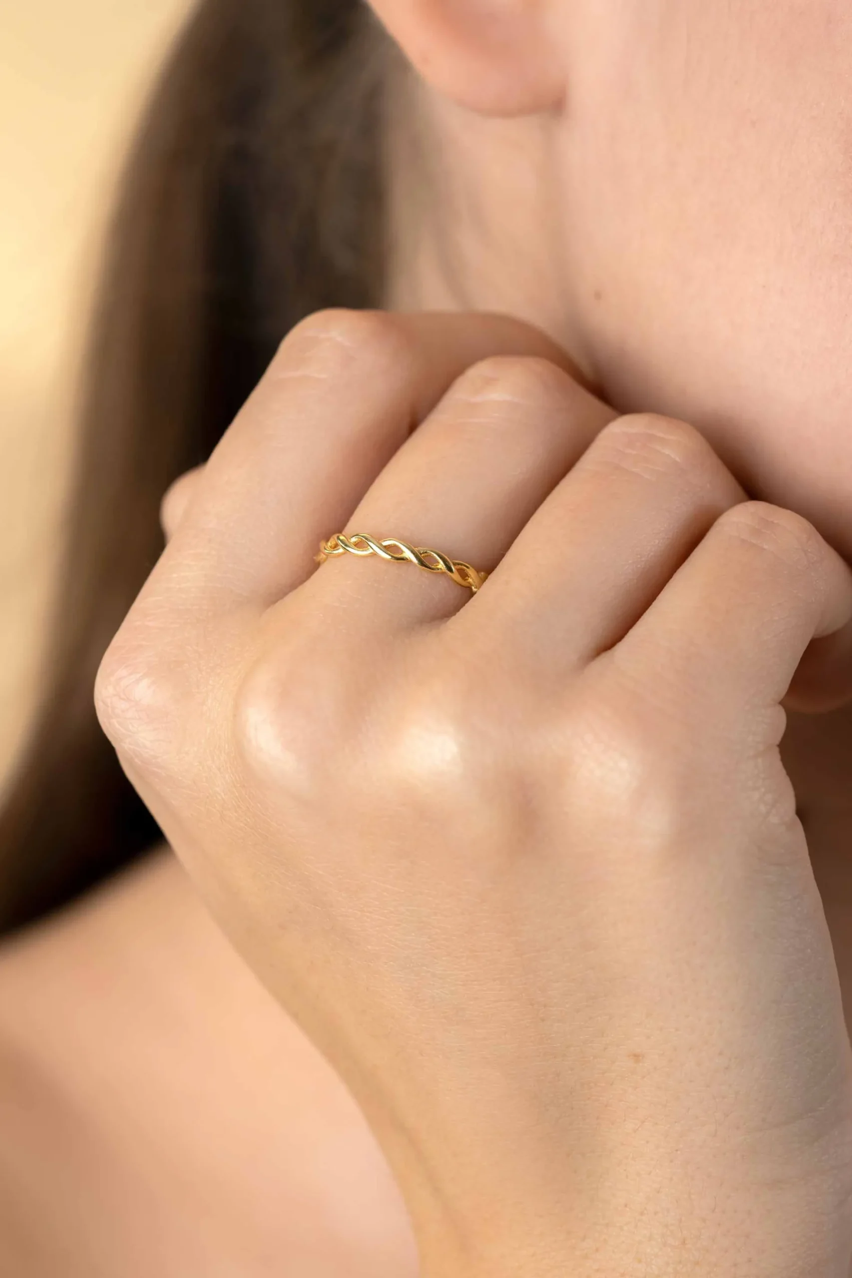 ZINZI Gold 14 krt gouden ring Infinity 2,5mm breed ZGR367