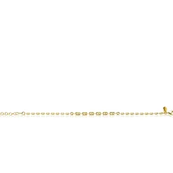 ZINZI gold plated zilveren armband met aflopende marine-schakels (3,8mm breed) 17–20cm ZIA2762G