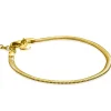 ZINZI gold plated zilveren platte slangen-armband 3,5mm breed ZIA2402G