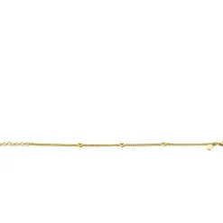 ZINZI gold plated zilveren gourmet armband met drie open hartjes 17-20cm ZIA2409G