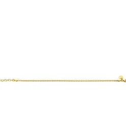 ZINZI gold plated zilveren schakel armband 3mm breed 18-21cm ZIA2647G
