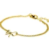 ZINZI gold plated zilveren multi-look armband met sierlijke strik 17-20cm ZIA2677