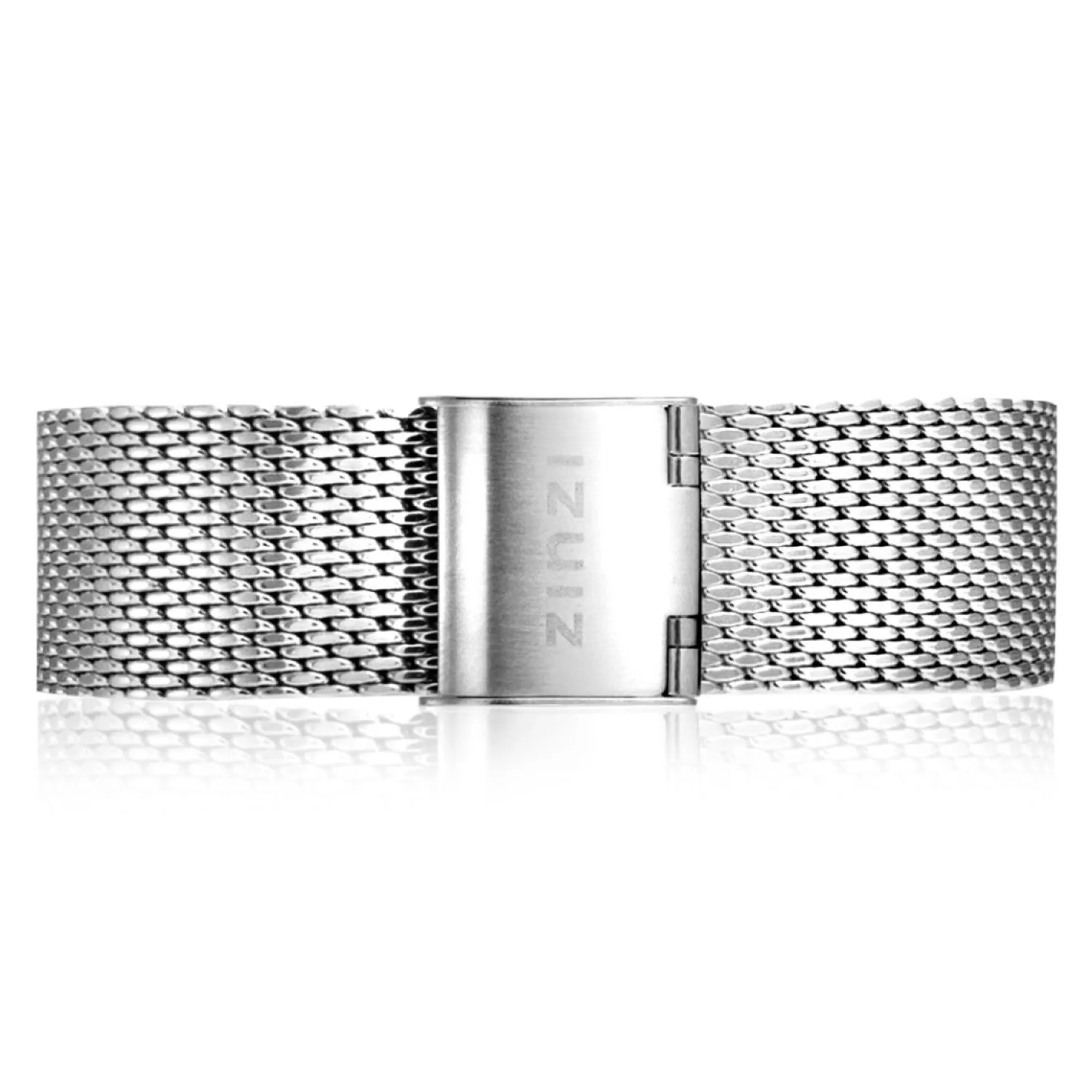 Zinzi stalen mesh horlogeband zilvergekleurd 18mm RETBAND1