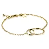 ZINZI zilveren armband geel verguld ronde vormen 16-19cm ZIA1278G
