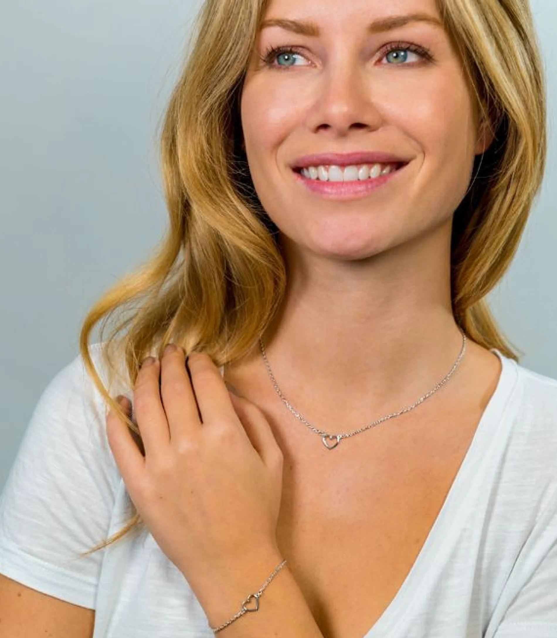 ZINZI zilveren armband met open hartje ZIA1420