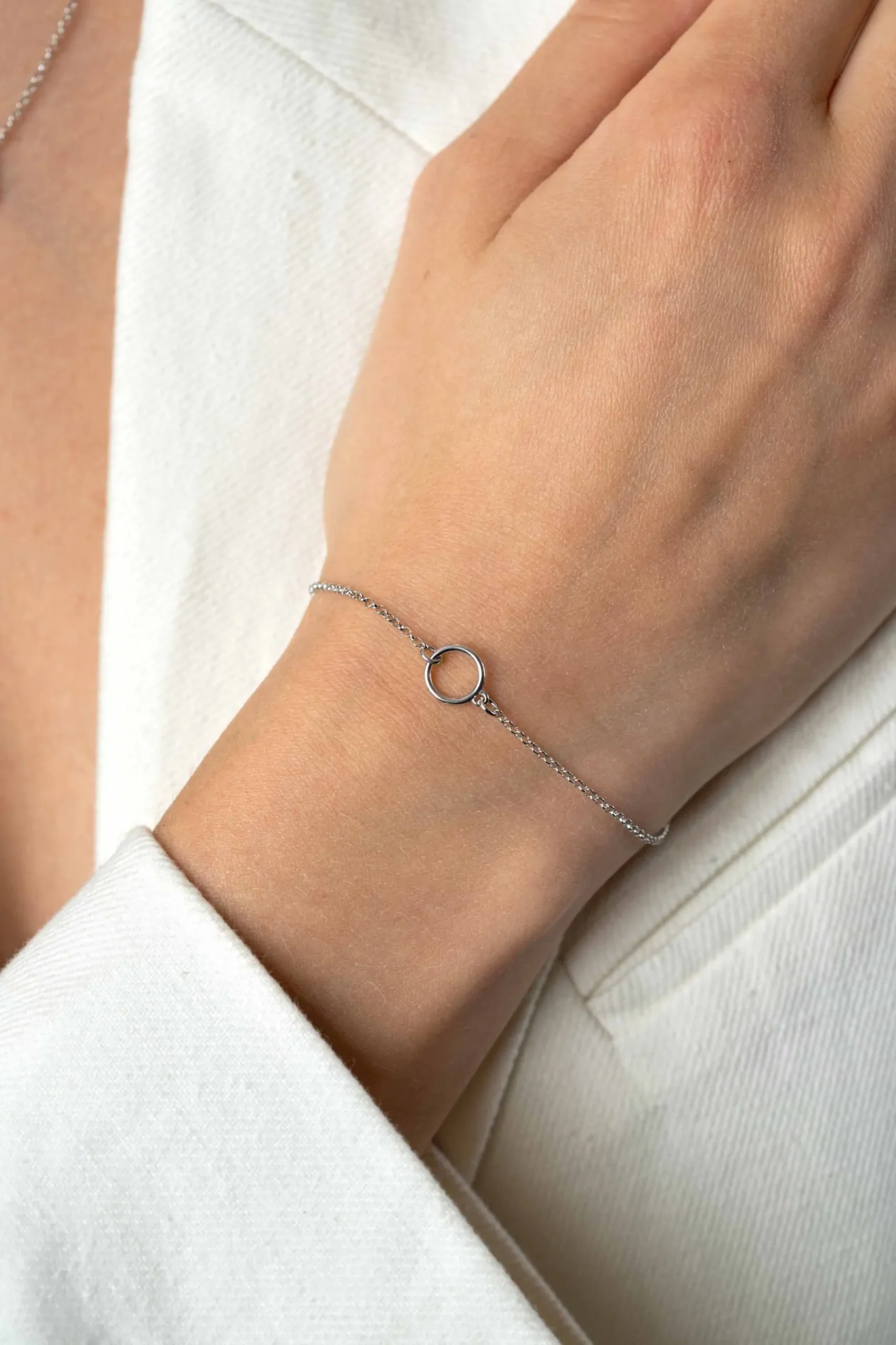 ZINZI zilveren armband met open rondje 16,5-19cm ZIA2523