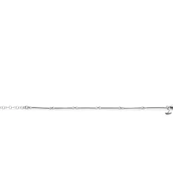 ZINZI zilveren armband met lange gladde staafjes 16,5-19,5cm ZIA2539