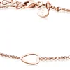 ZINZI zilveren armband rosé verguld hart 17-20cm ZIA1188R