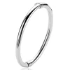 ZINZI zilveren bangle armband glad 5mm ronde buis en luxe scharniersluiting ZIA2754