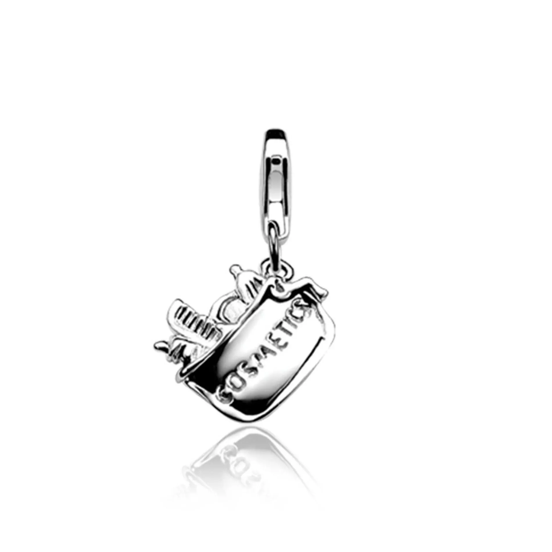 Zinzi zilveren bedel toilettas CHARMS145
