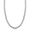ZINZI zilveren brede rolex-style schakel-collier 8mm breed 43cm ZIC2764