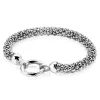 Zinzi zilveren brede schakel armband 7mm breed, lengte 19cm ZIA733