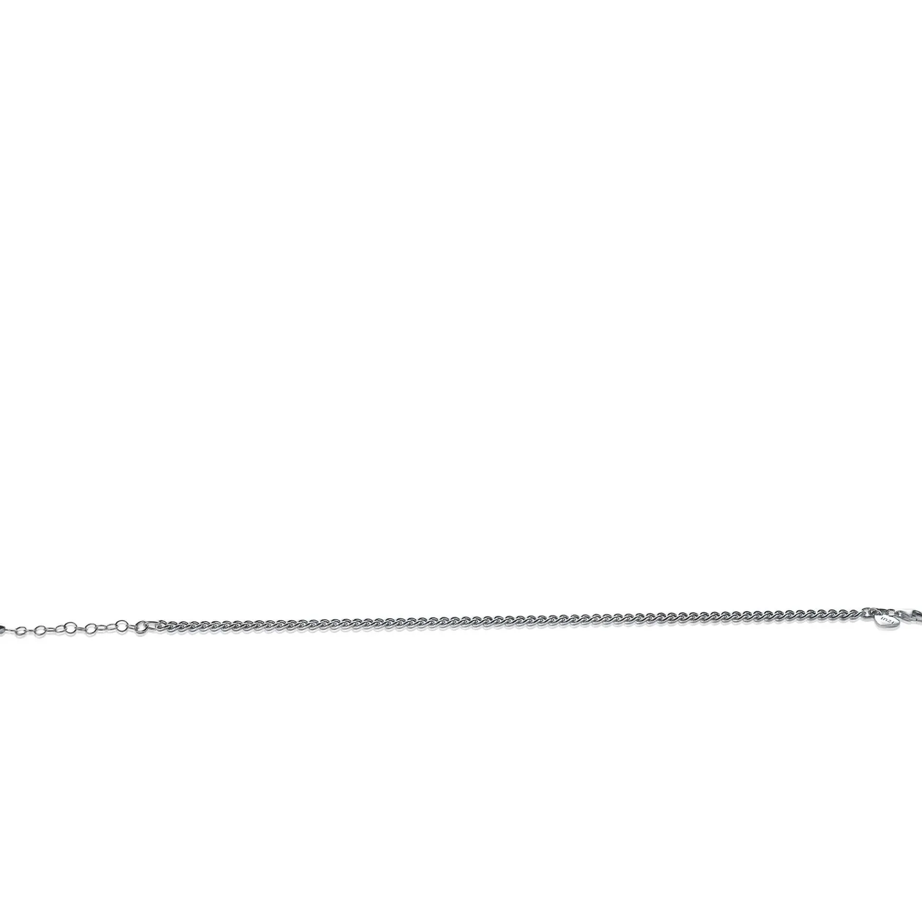 ZINZI zilveren enkelband gourmet 23+4cm ZIE1414