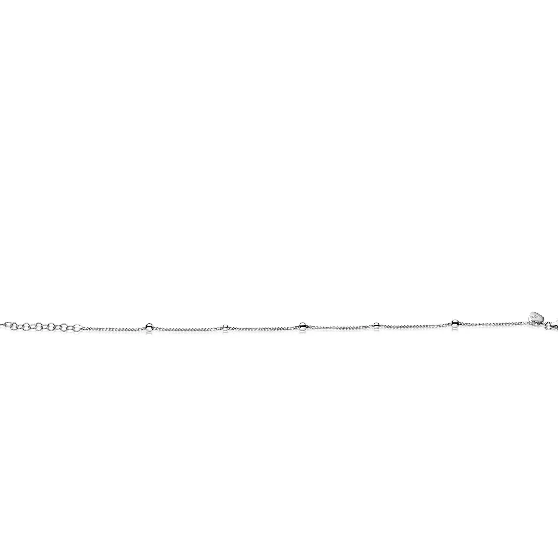 ZINZI zilveren enkelband glad bol 23-27cm ZIE987