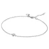 ZINZI zilveren enkelband rond wit 23+4cm ZIE1393