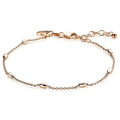 ZINZI zilveren fantasie armband rosé verguld ovaal 16,5-20cm ZIA1655R