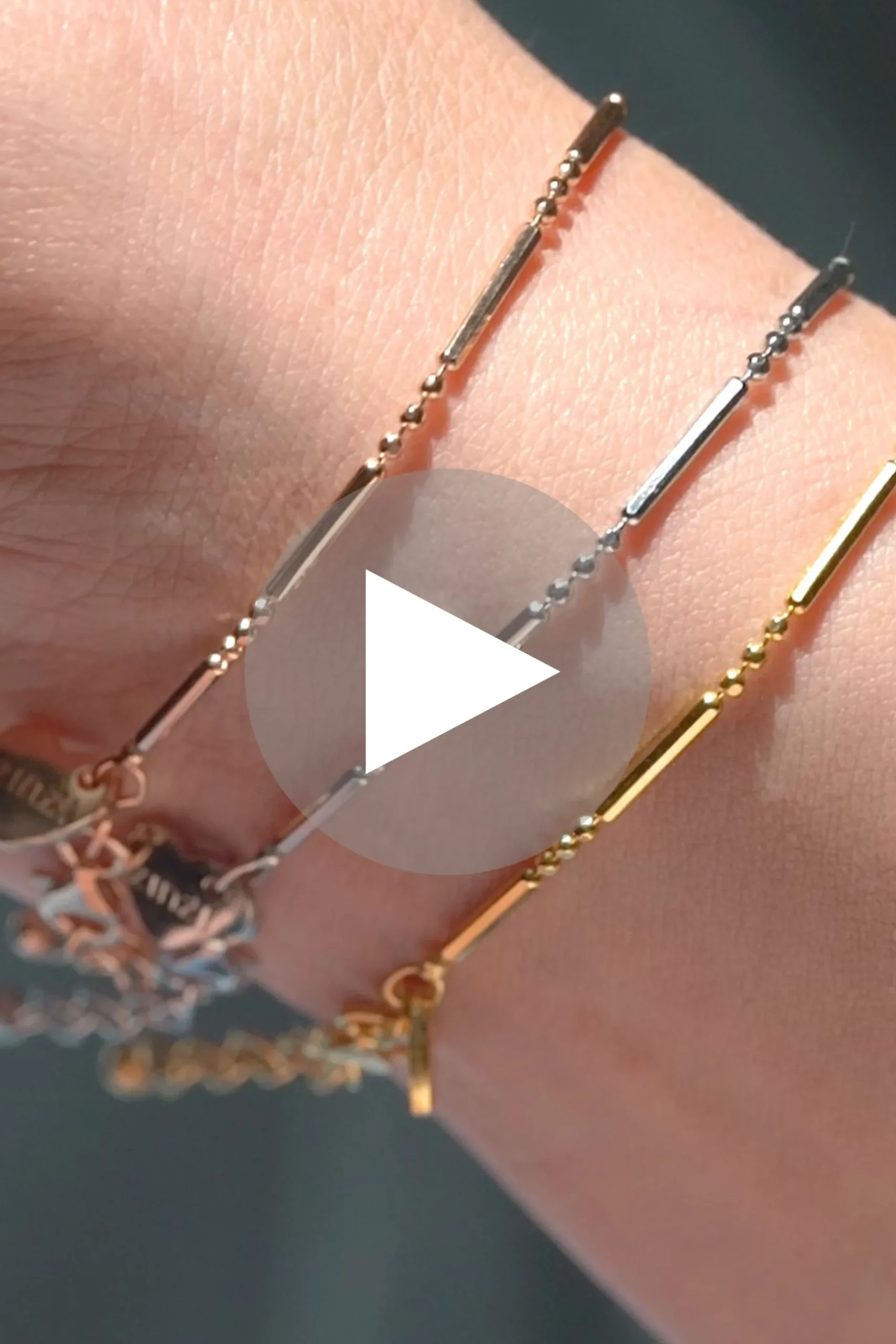 ZINZI zilveren fantasie armband met staafjes ZIA1452