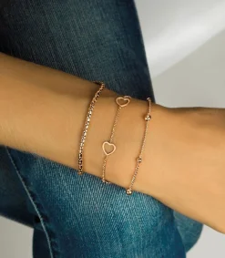 ZINZI zilveren fantasie armband rosé verguld 17-20 cm ZIA987R