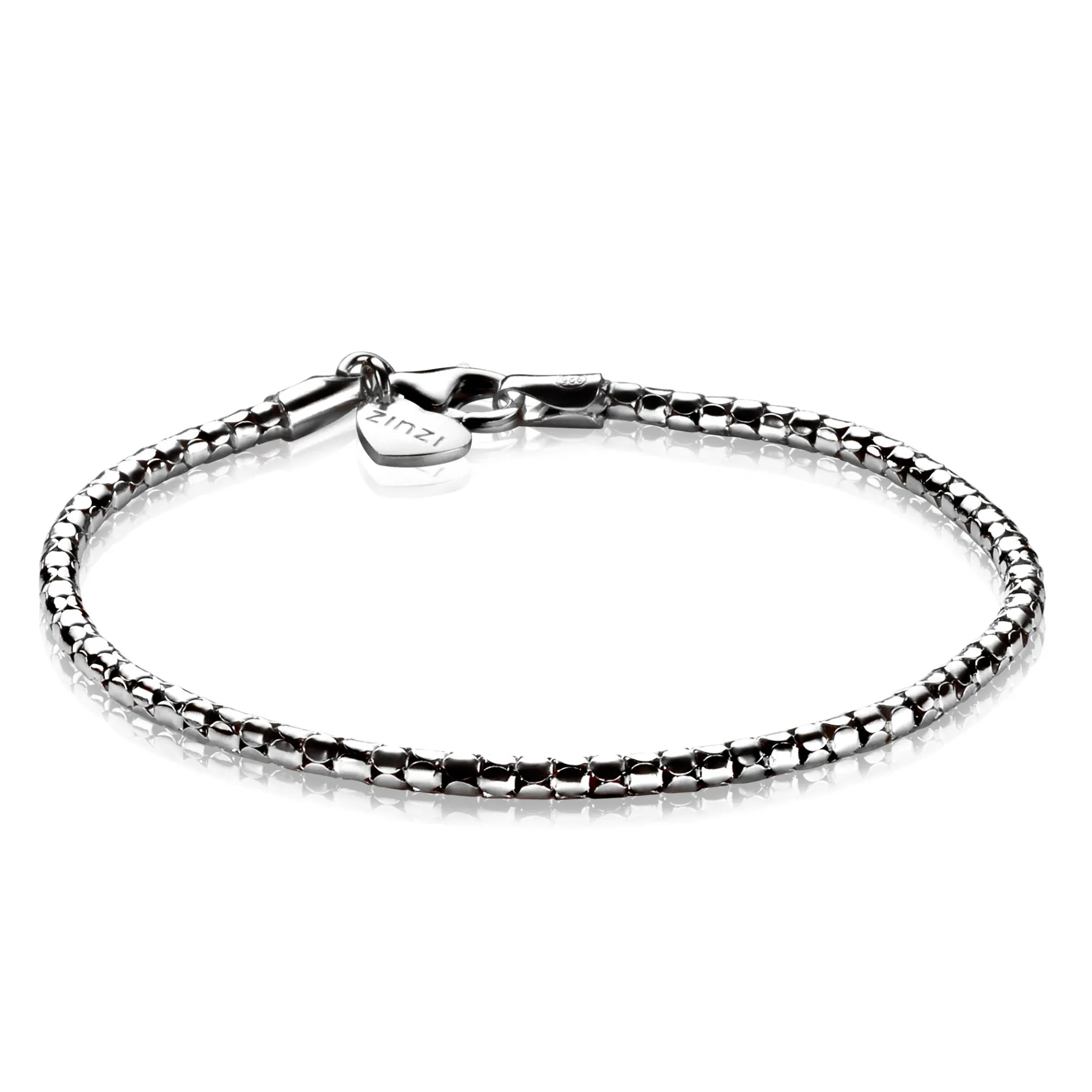 ZINZI zilveren fantasie armband 17-19cm ZIA1129