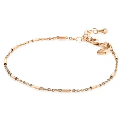 ZINZI zilveren fantasie armband rosé verguld 17-20cm ZIA1648R