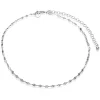 ZINZI zilveren fantasie enkelband gedraaid 23+4cm ZIE1458