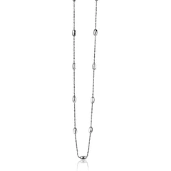 Zinzi zilveren fantasie ketting ovaal 45cm ZIC1232
