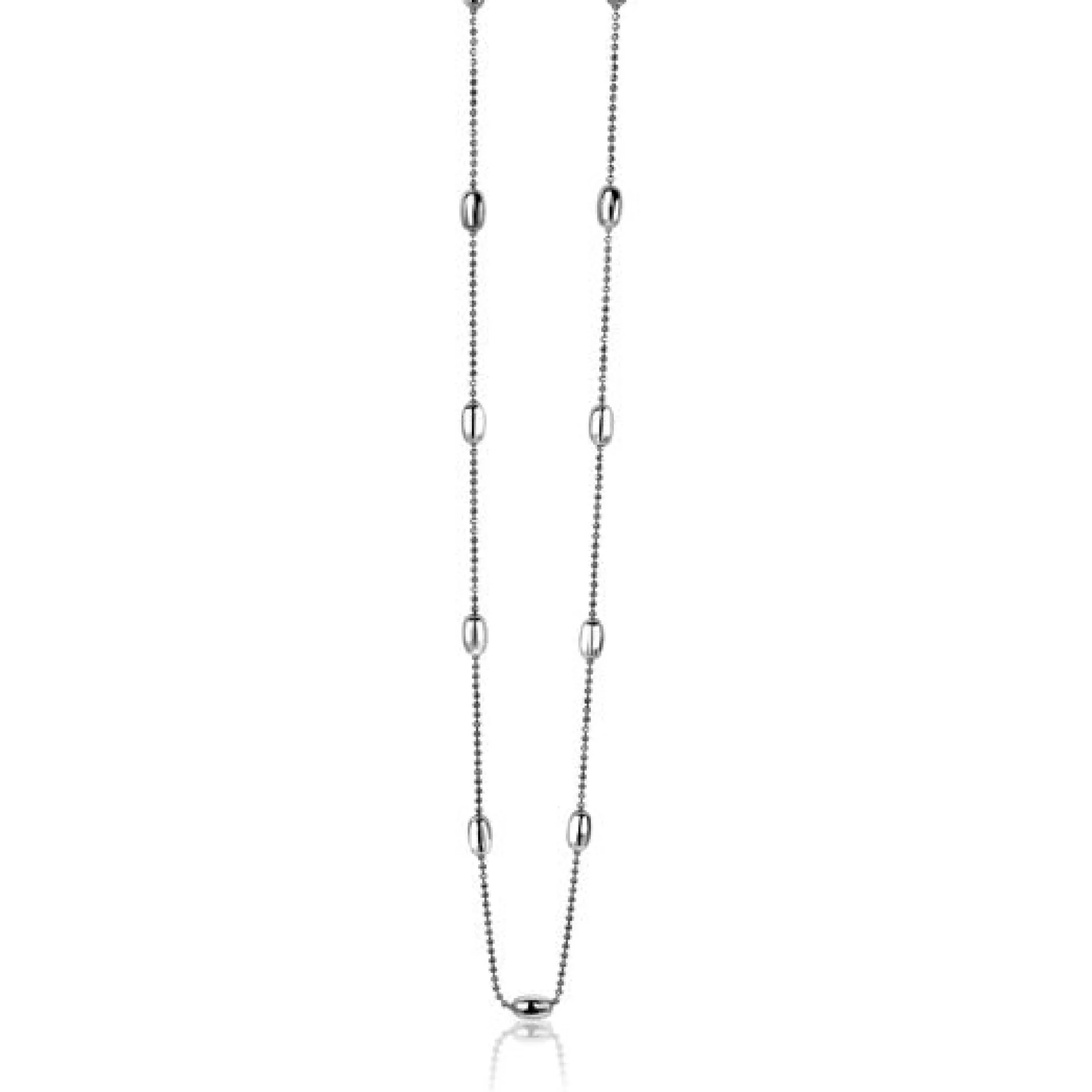 Zinzi zilveren fantasie ketting ovaal 45cm ZIC1232