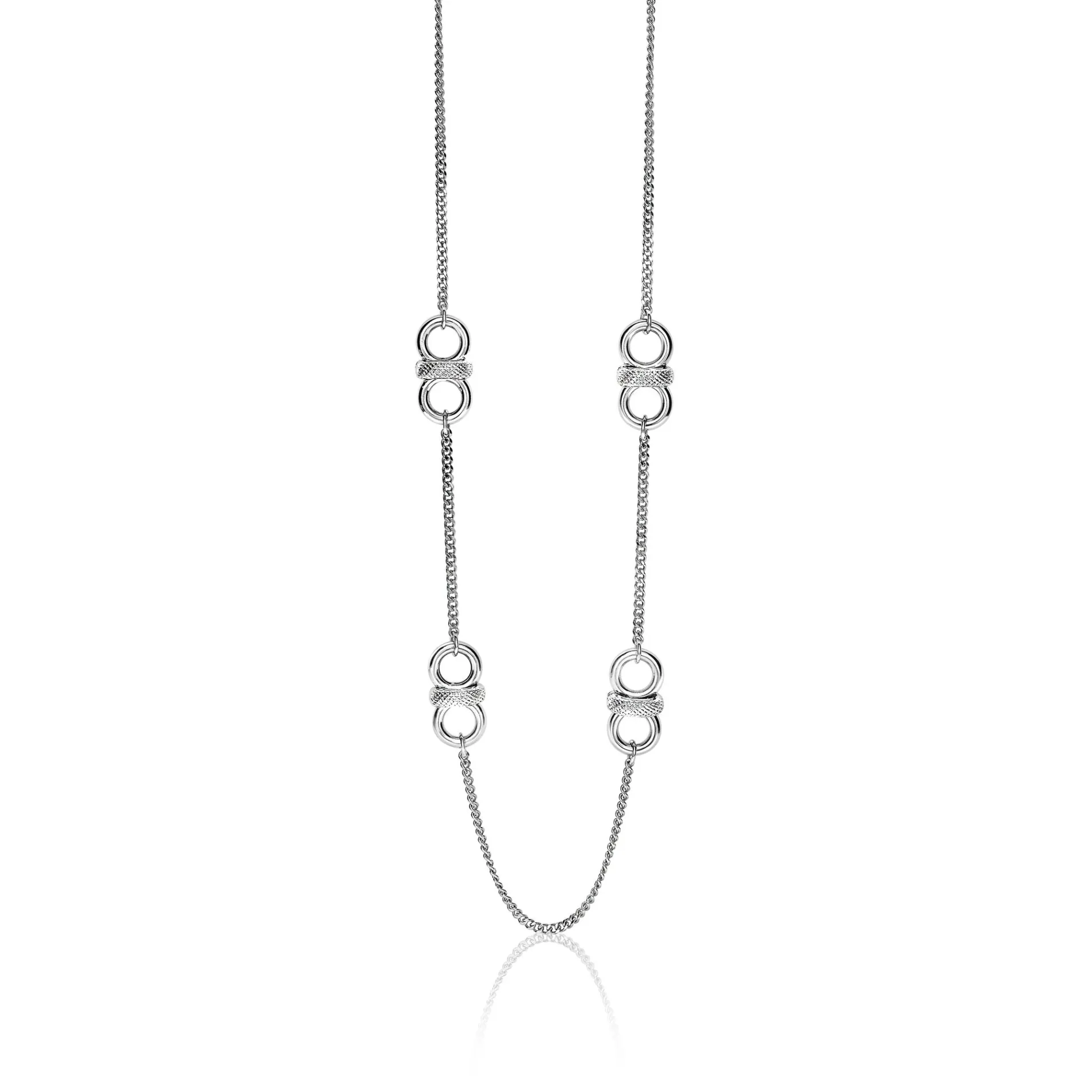 ZINZI zilveren fantasie ketting 60cm ZIC1537