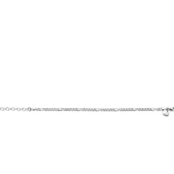 ZINZI zilveren figaro armband 3,5mm breed ZIA2291