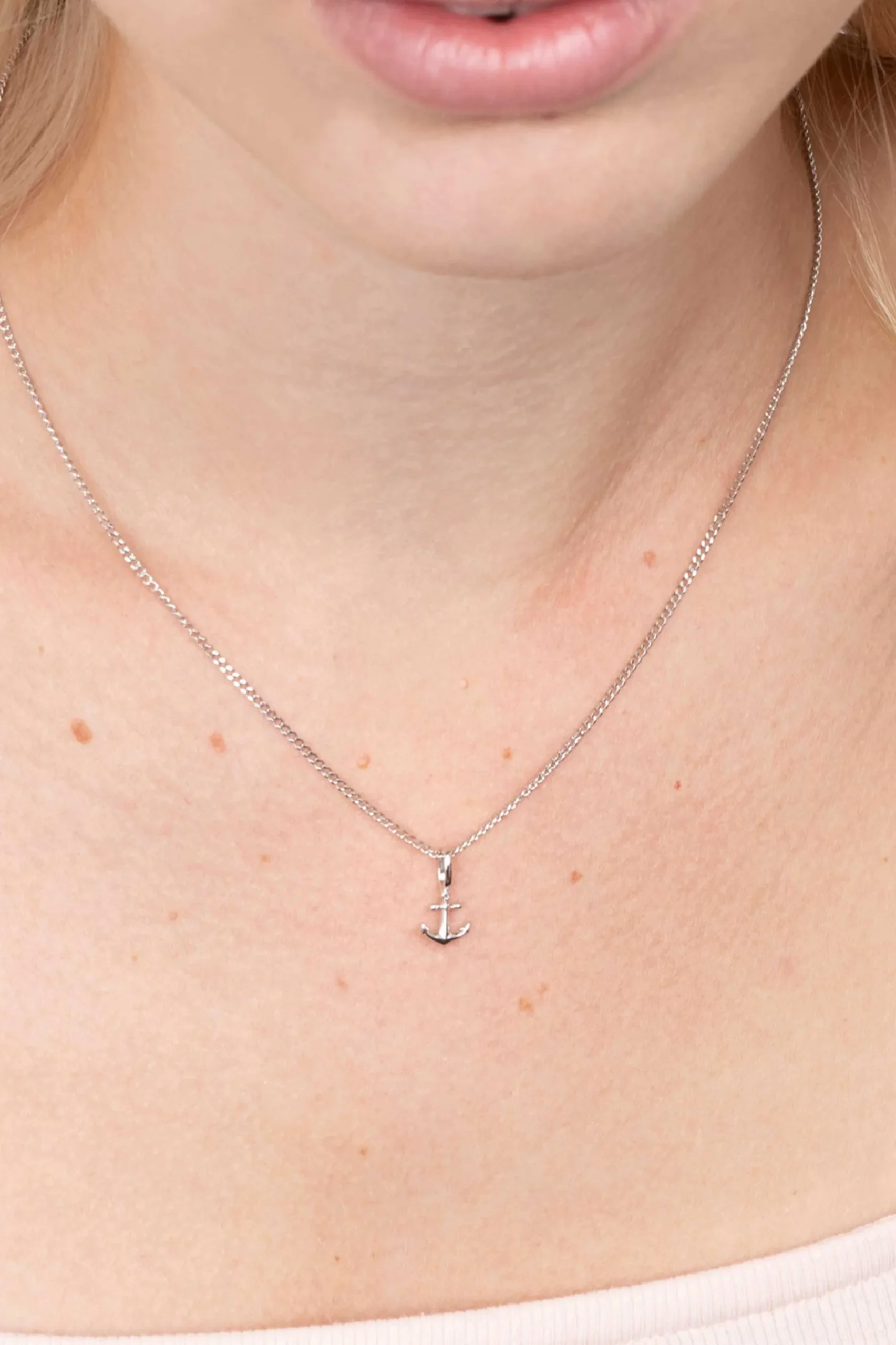 ZINZI zilveren hanger anker ZIH2063 (zonder collier)