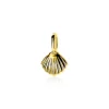 ZINZI zilveren hanger geel verguld schelpje ZIH2062G (zonder collier)
