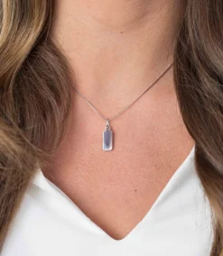 ZINZI zilveren hanger glad rechthoek ZIH2344 (zonder collier)