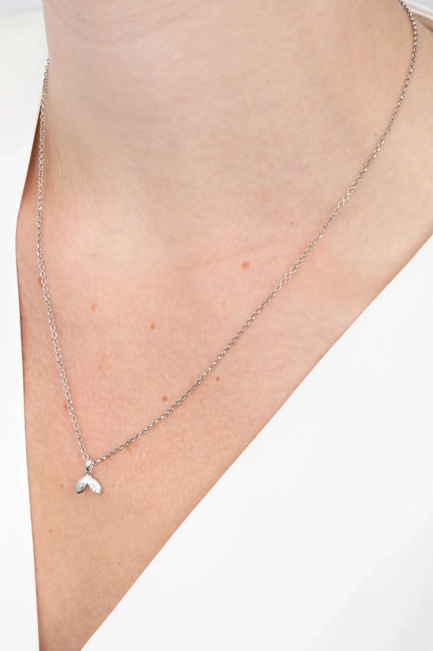ZINZI zilveren hanger 12mm blaadjes witte zirconia ZIH2088 (zonder collier)