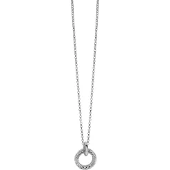 ZINZI zilveren hanger rond met touweffect 19mm ZIH2246 (zonder collier)
