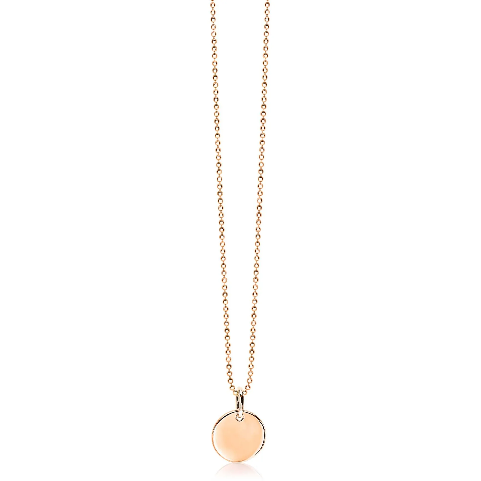 ZINZI zilveren hanger rosé verguld glad rond 12mm ZIH1825R (zonder collier)