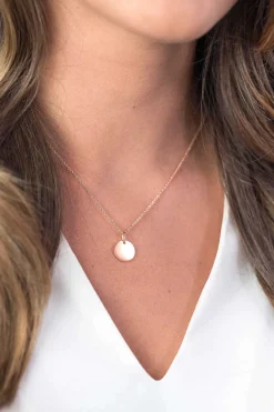 ZINZI zilveren hanger rosé verguld glad rond 12mm ZIH1825R (zonder collier)