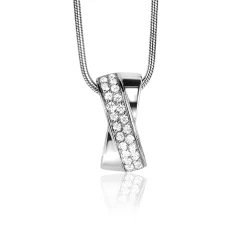 Zinzi zilveren hanger wit ZIH804