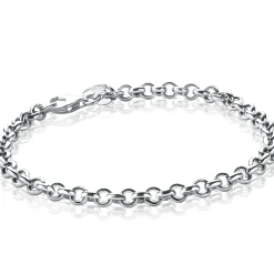 Zinzi zilveren jasseron armband 4,5mm breed 18cm ZIA1911