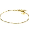 ZINZI zilveren 14K geel verguld gourmet armbandje met bolletjes 17-20cm ZIA2181G