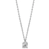 ZINZI zilveren ketting chatonzetting rond wit 40-45cm ZIC1750