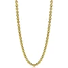 ZINZI zilveren ketting 45cm in14K geelverguld met ronde schakels 5mm breed ZIC2239G
