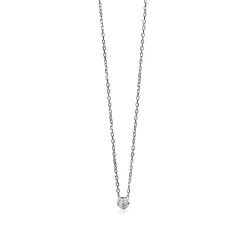 ZINZI zilveren ketting met hanger rond 40-43cm ZIC1393