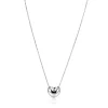 ZINZI zilveren ketting met luxe groot hart (15mm) 40-45 cm ZIC2672
