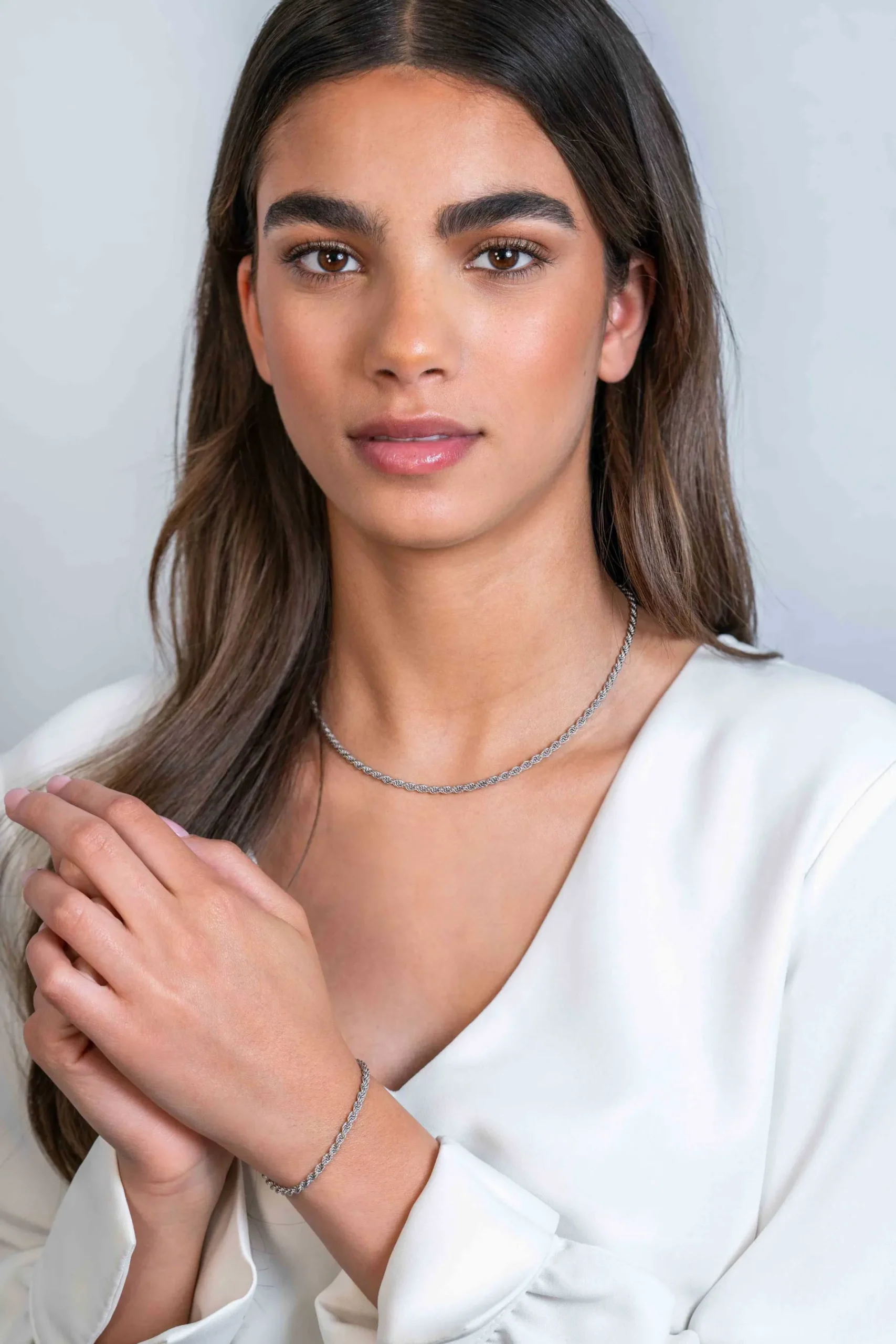 ZINZI zilveren koord armband 2,6mm breed ZIA2386