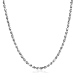 ZINZI zilveren koord ketting 2,6mm breed 42-45cm ZIC2386