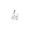 ZINZI zilveren letter hanger M ZIH2140M